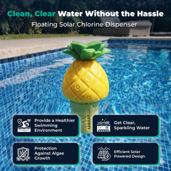 Close-up of GAME Solar Pool Chlorinator showing adjustable chlorine release control