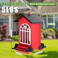 Close-up of Gbekery bird feeder showing weight-activated perch