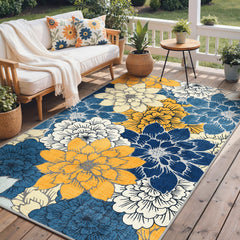 Close-up of GENIMO Outdoor Rug fabric texture