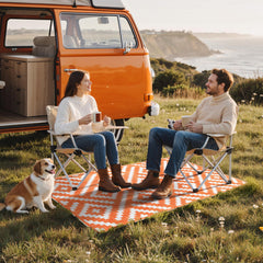 Close-up of GENIMO outdoor rug texture and pattern