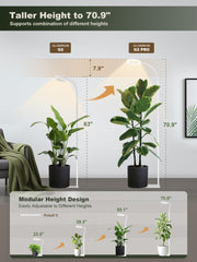 Close-up of GLOWRIUM plant light showing flexible gooseneck