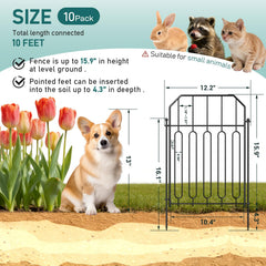 Close-up of Goovilla Garden Fence panel with narrow grids