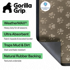 Close-up of GORILLA GRIP WeatherMAX mat texture and design