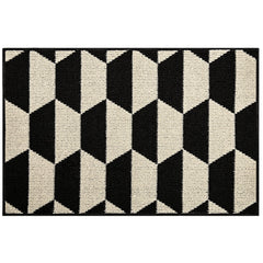 Close-up of GRANNY SAYS doormat texture and material