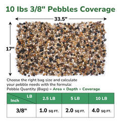 Close-up of GreatBuddy 10lb Mixed Color Pebbles