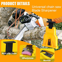 Close-up of grinding stone for Dekvoraq Chainsaw Sharpener