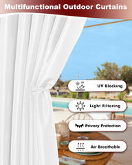 Close-up of grommet design on HolidayIdeas outdoor curtains