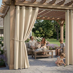Close-up of grommet on DIVA EN CAMINO DEC Outdoor Curtain