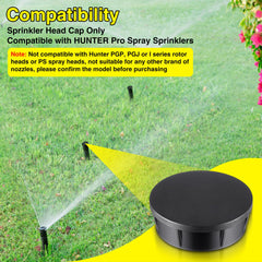 Close-up of Gulfmew sprinkler head cap with rubber O-ring