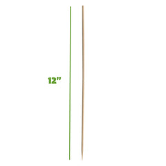 Close-up of GUSTO bamboo skewer with pointed tip