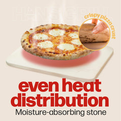 Close-up of Hans Grill Pizza Stone material