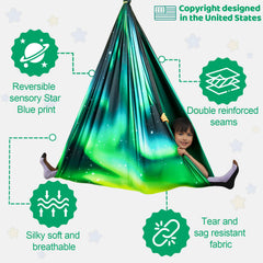 Close-up of HiCamer Sensory Swing fabric texture