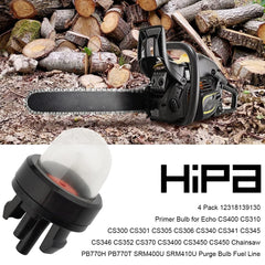 Close-up of Hipa primer bulb in black