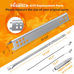 Close-up of Hisencn stainless steel grill burner