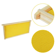 Close-up of HiveSweet Beehive Frame beeswax coating