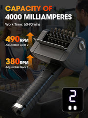 Close-up of Hodeezaiiw Electric Grill Brush stainless steel bristles