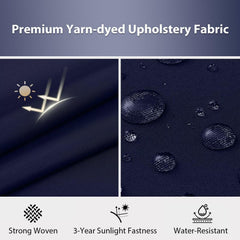 Close-up of HOMELYSIAN outdoor chair cushion with water-resistant fabric