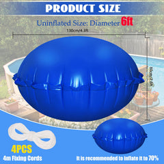 Close-up of HOMSHIAM pool pillow's double seal edge for durability