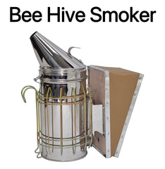 Close-up of Honey Lake beehive smoker with insulated design