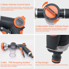 Close-up of Hongmai Garden Hose Nozzle rotary switch