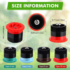 Close-up of Honoson adjustable nozzle for sprinkler head