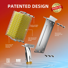 Close-up of HOUSE AGAIN Grill Brush handle for comfort