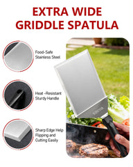 Close-up of HULISEN Grill Spatula handle details