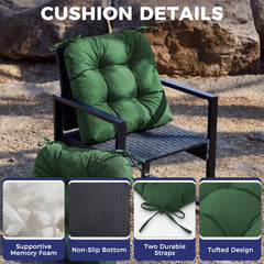 Close-up of IASEAHK outdoor chair cushion fabric