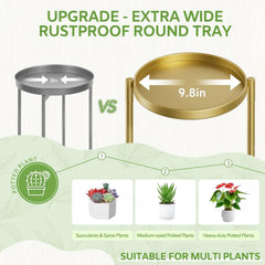 Close-up of iDavosic.ly 5 Tier Plant Stand tray