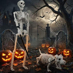 Close-up of IDEAALS skeleton's movable joints and LED lights
