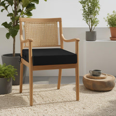 close-up of idee-home outdoor chair cushions showing waterproof cover