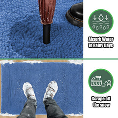 Close-up of IM HOME Chenille fabric texture on the doormat