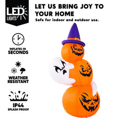 Close-up of Joiedomi Halloween inflatable LED lights