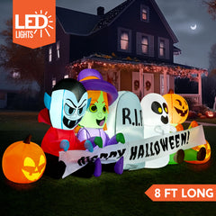 Close-up of Joiedomi Halloween inflatable with LED lights