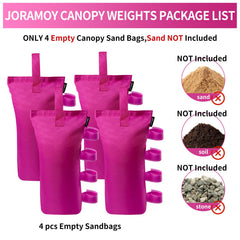 Close-up of Joramoy Canopy Weight Bag showing Velcro straps