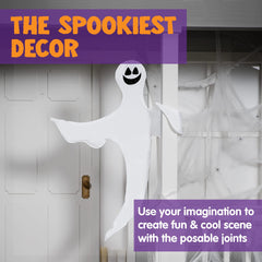 Close-up of JOYIN ghost decoration's smiling face