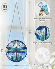Close-up of KaayeeWood suncatcher puzzle pieces