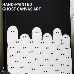 Close-up of Kindlivery Halloween Ghost Wall Art showing details