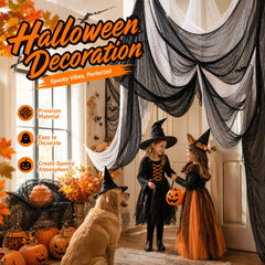Close-up of Land Guard Halloween Gauze Cloth texture