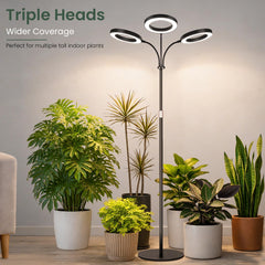 Close-up of LBW grow light panel showing LED arrangement