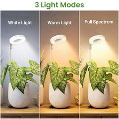 Close-up of LBW Grow Light timer settings
