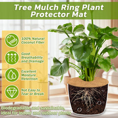 Close-up of Legigo Coconut Fiber Mulch Ring texture