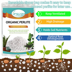 Close-up of Legigo organic perlite granules