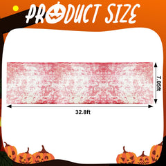 close-up of letesult Halloween creepy cloth showing bloody prints