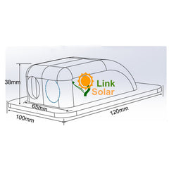 Close-up of Link Solar Double Cable Entry Gland showcasing cable fitting