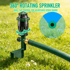 Close-up of LIULO TOOL Sprinkler Spray Pattern Adjustment