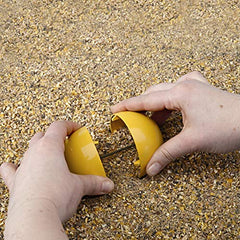 Close-up of Lixit Baby Chick Feeder showing reversible base