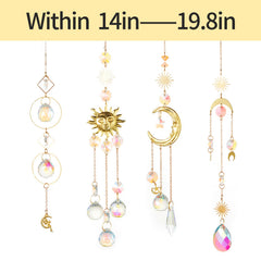 Close-up of Louxiar crystal suncatcher with rainbow effect