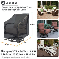 Close-up of LSongSKY chair cover fabric texture