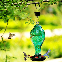 Close-up of LUJII Hummingbird Feeder feeding ports